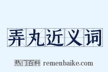 弄丸近义词是什么意思的图片